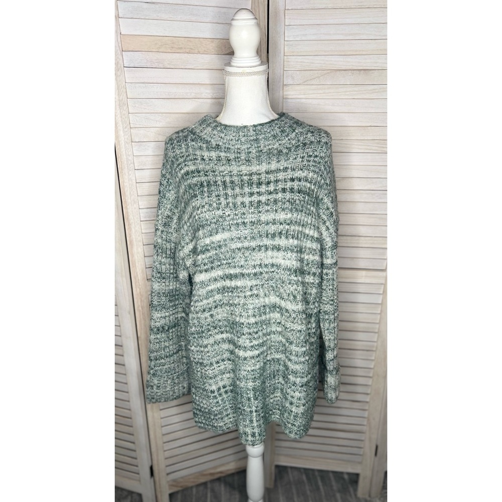 Old Navy Heather Ribbed Knit Tunic Sweater - L - EUC!